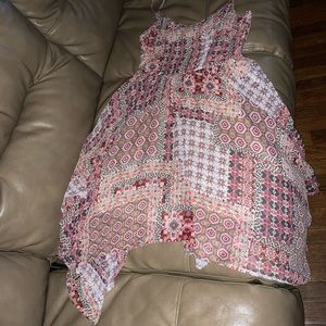 Chiffon STRAPPY FLORAL DRESS SIZE m